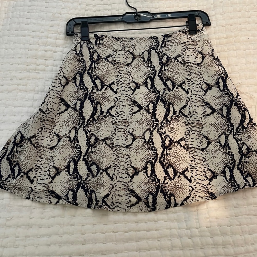 Snakeskin skirt